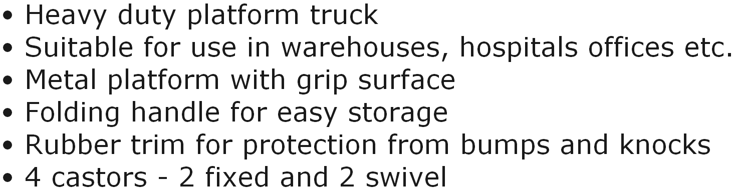 עגלות פלטפורמה מתקפלות DURATOOL